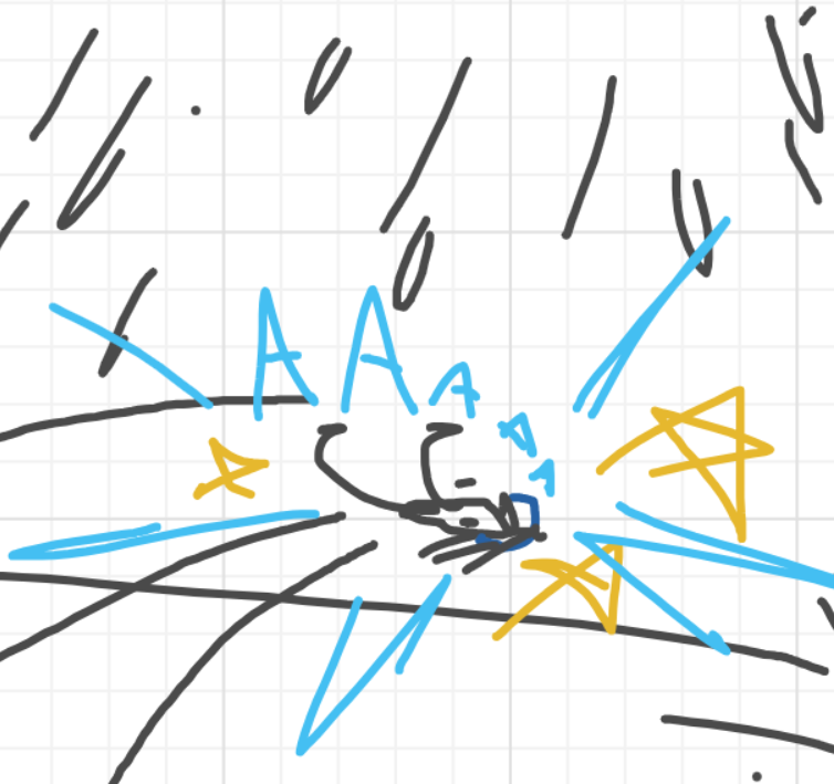 A panel from I've Been Everywhere, Man, episode nine of the Board Boards object show by Furretwalk/WalkingFurret.